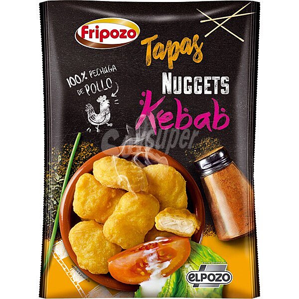 Nuggets sabor kebab 100% pechuga de pollo