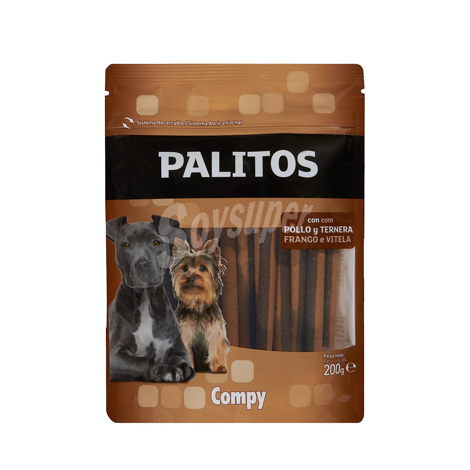 Comida de perro snack palito carne con pollo y ternera adulto