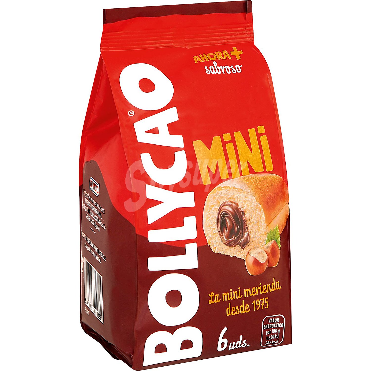 Bollito relleno de cacao mini Bollycao sin aceite de plama