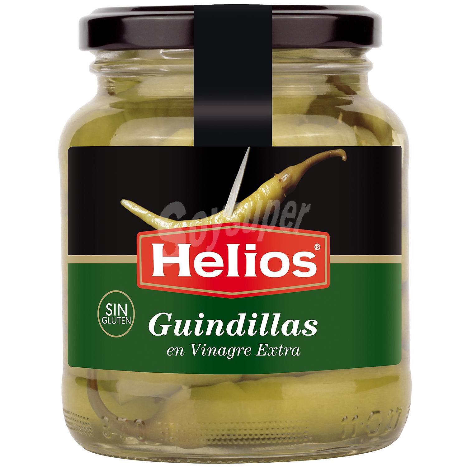 Guindillas en vinagre Helios sin gluten