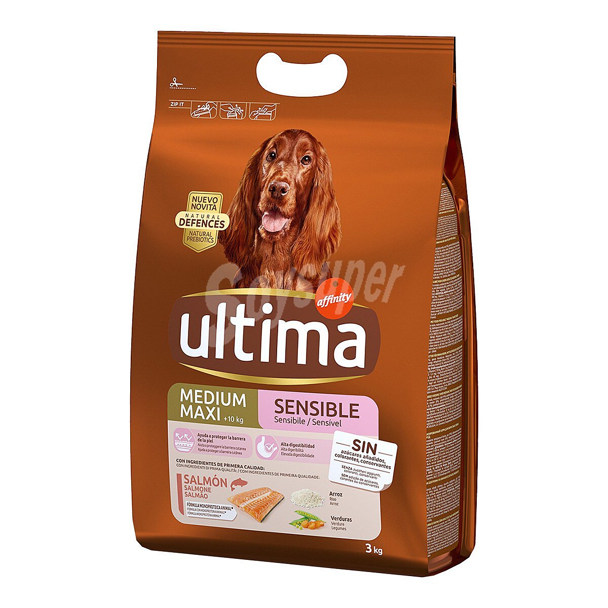 Comida para perros sensitive salmón y arroz