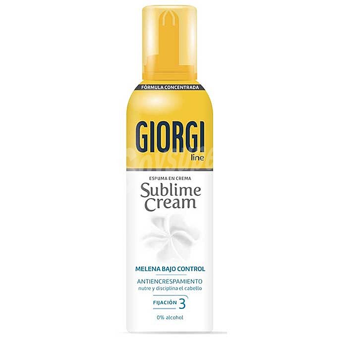 Sublime Cream espuma en crema antiencrespamiento fijación 3 Melena bajo control