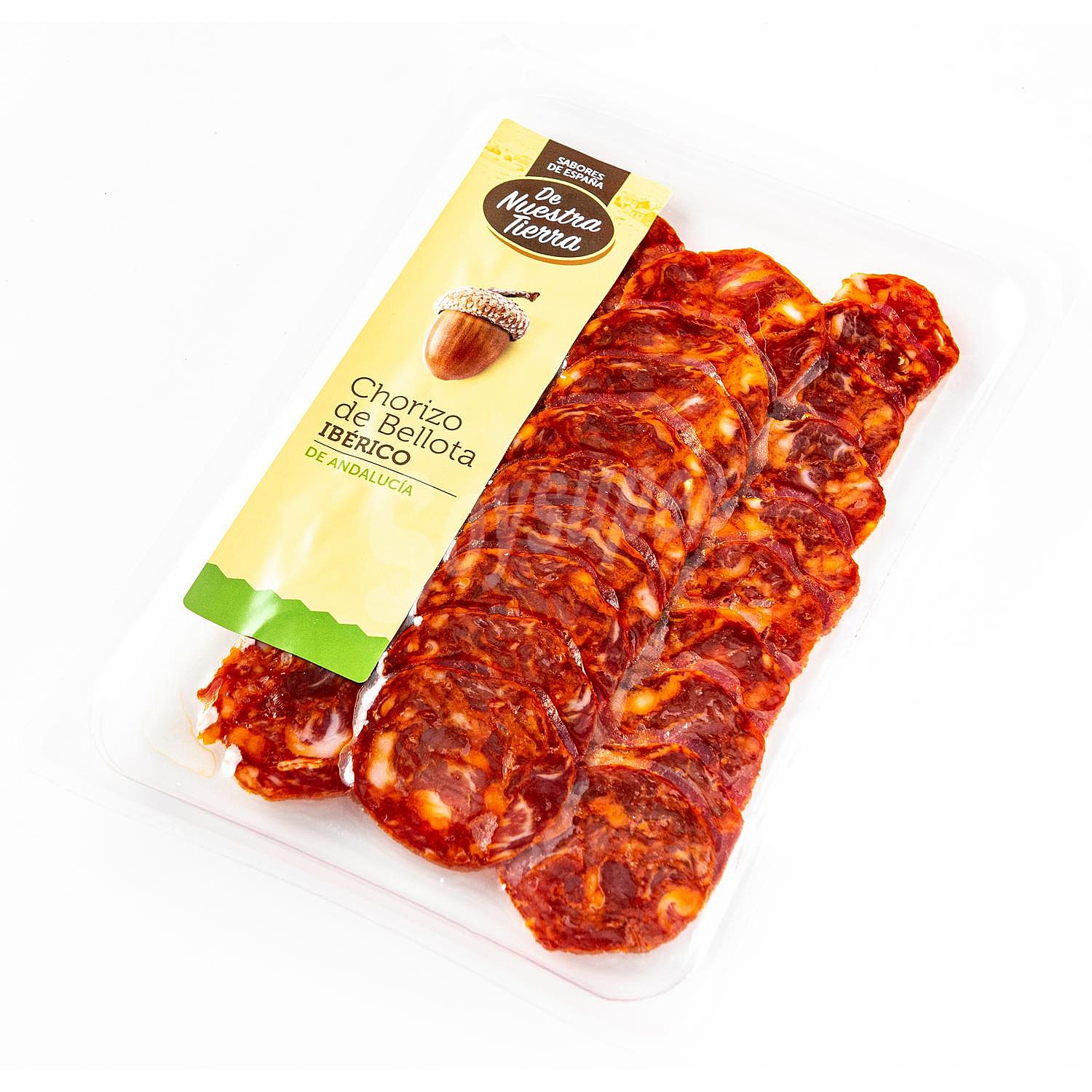 Chorizo de Bellota Ibérico 50% Raza Ibérica en lonchas De Nuestra Tierra