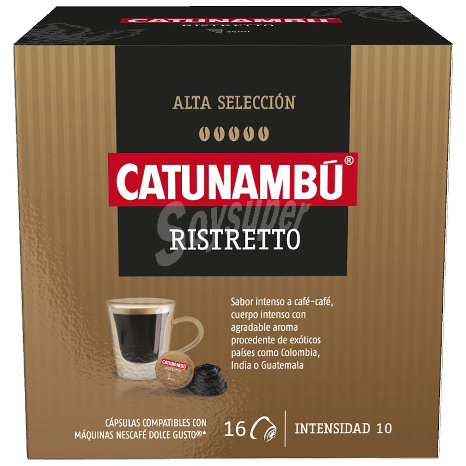 Café ristretto en cápsulas Catanambú