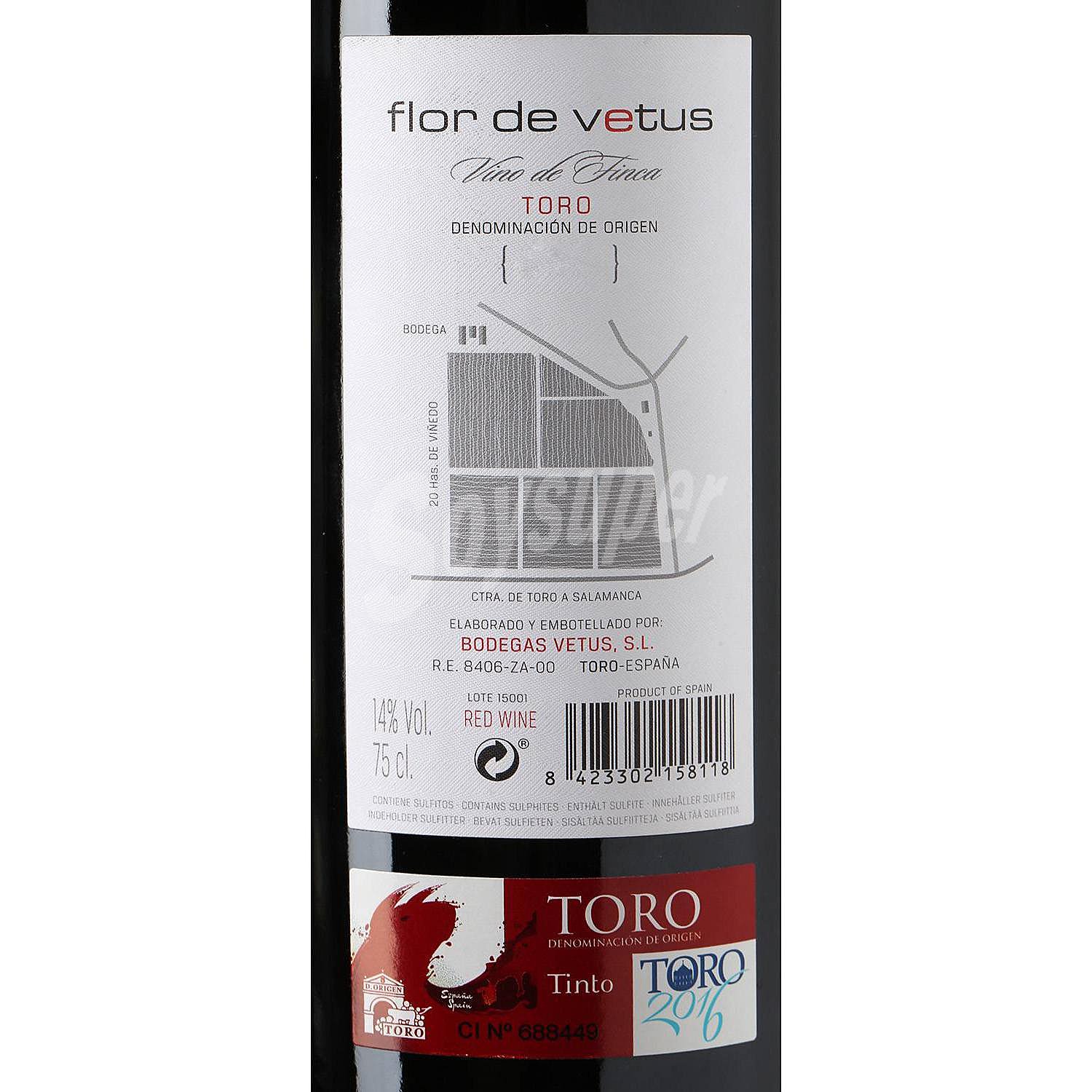 Vino tinto ecológico DO Toro