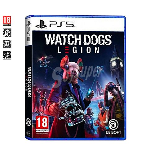 Watch Dogs Legion para Playstation 5, género: acción, aventura. pegi: +18.