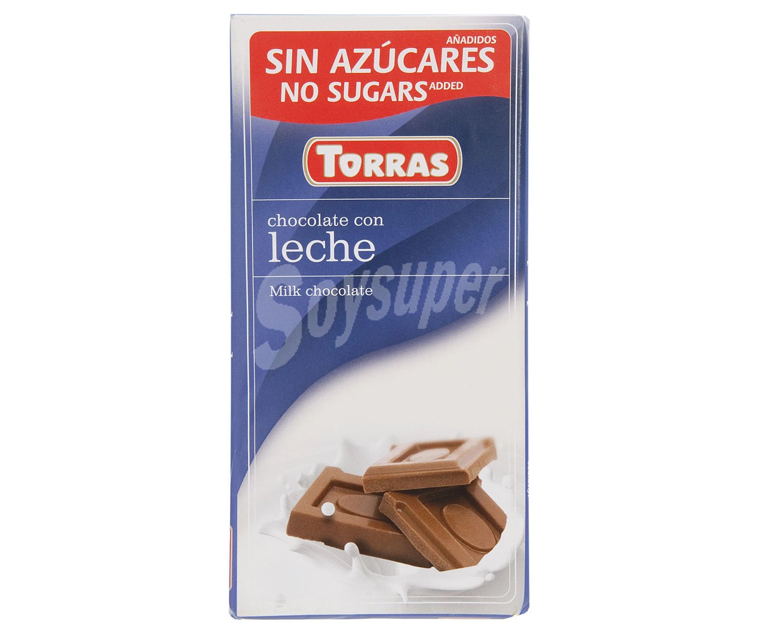 Torras Tabletas de chocolate con leche sin azúcares añadidos torras