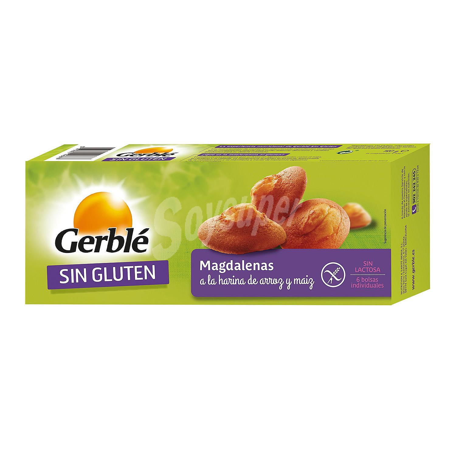 Magdalenas sin gluten