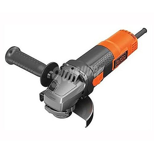 Mini-Amoladora 900W, 125mm, 5 discos, caja herramientas 16, black + decker BEG220KA5