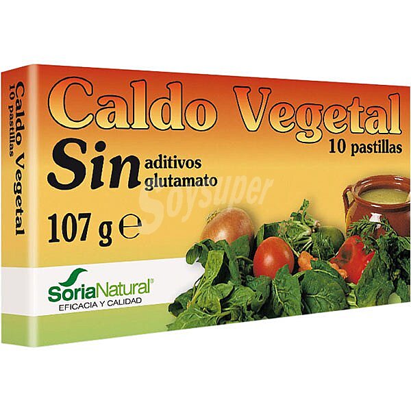 Caldo vegetal sin glutamato estuche 107 g