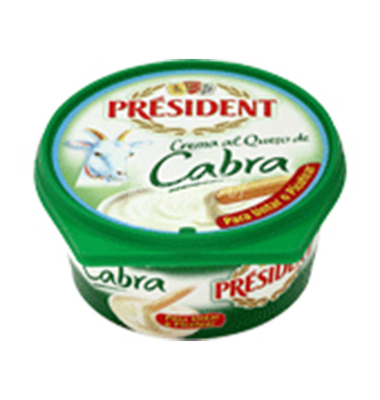 Crema de queso para untar de cabra président