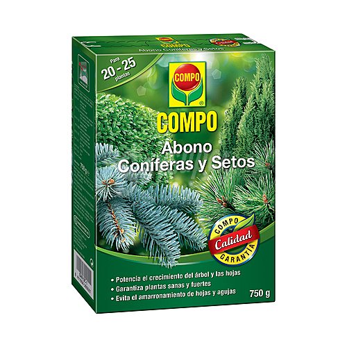 Abono para coníferas y setos 750gr, COMPO.