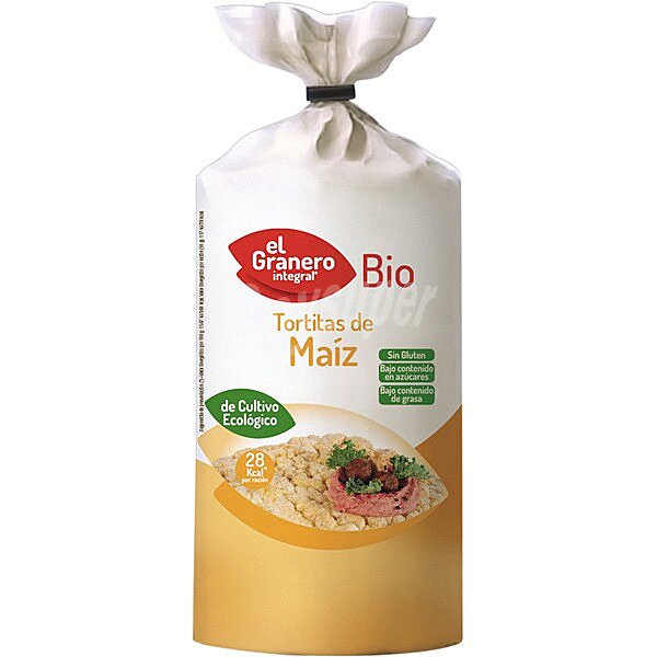 Bio tortitas de maiz ecológicas y sin gluten envase 120 g