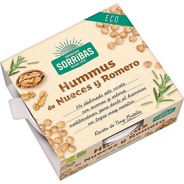 Hummus de nueces y romero ecológico