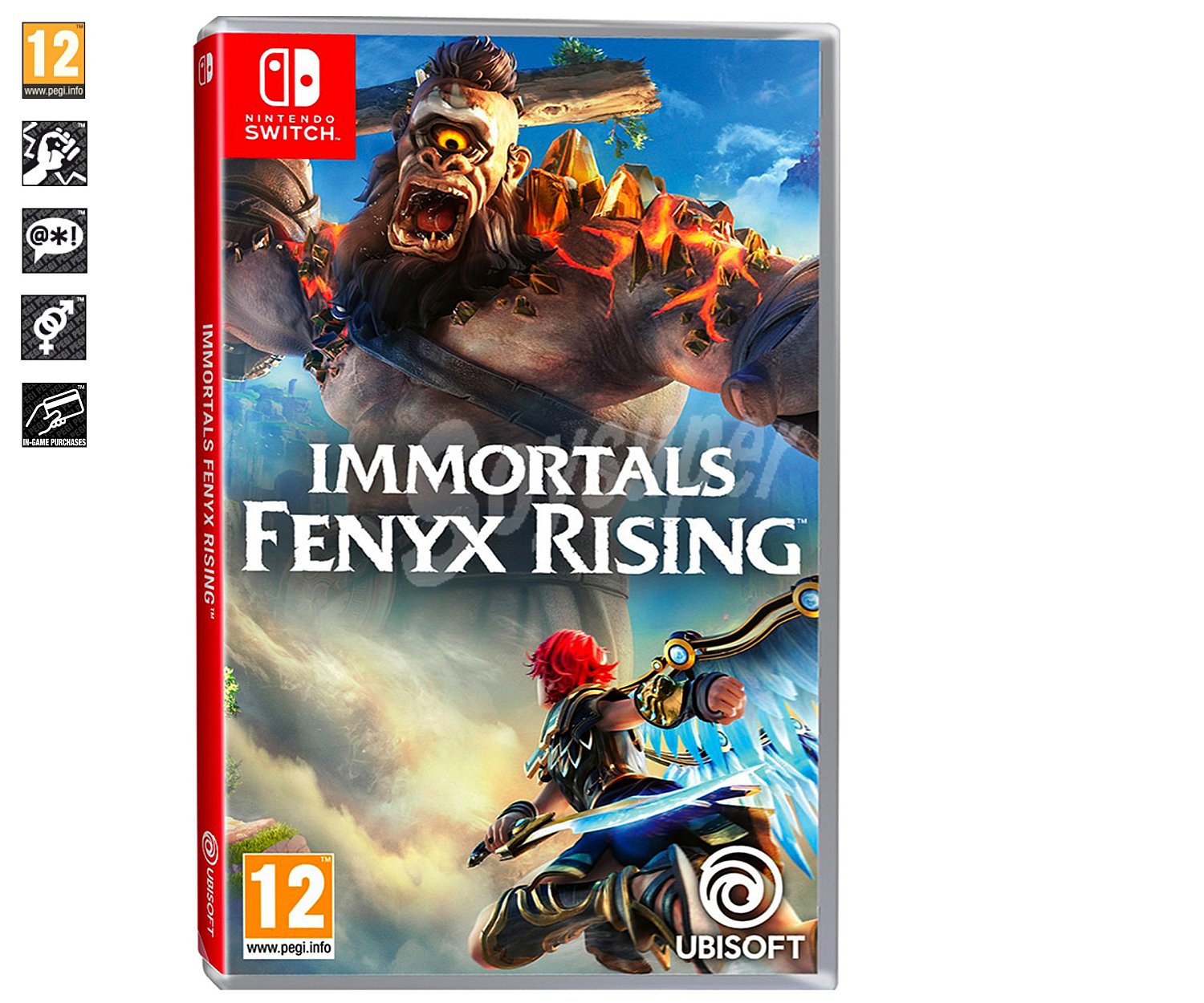 Immortals Fenyx Rising para Nintendo Swtich. Género: acción, aventura. pegi: +12.