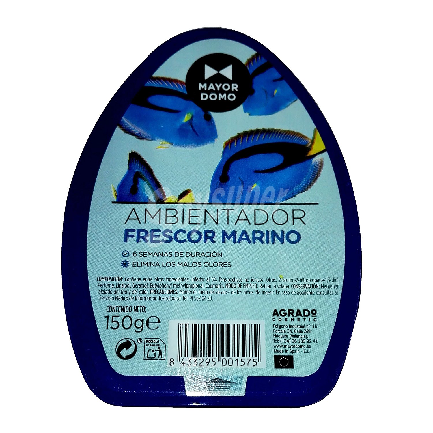 Gel ambientador frescor marino Mayordomo