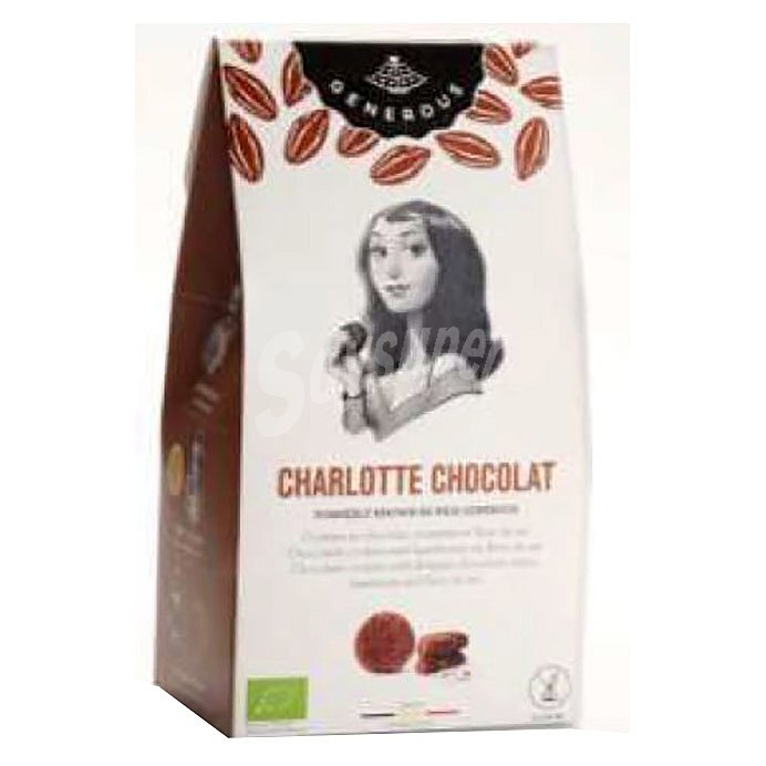 Charlotte Chocolat galletas de chocolate con toque de avellanas sin gluten y ecológicas