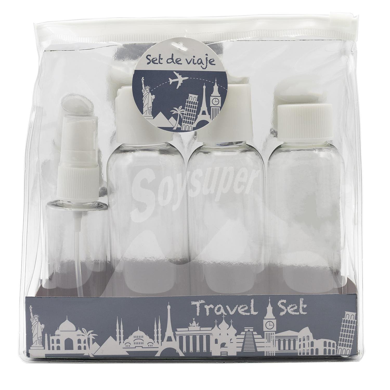 Set de viaje Botellas rellenables de + 50 ml. 1 ud