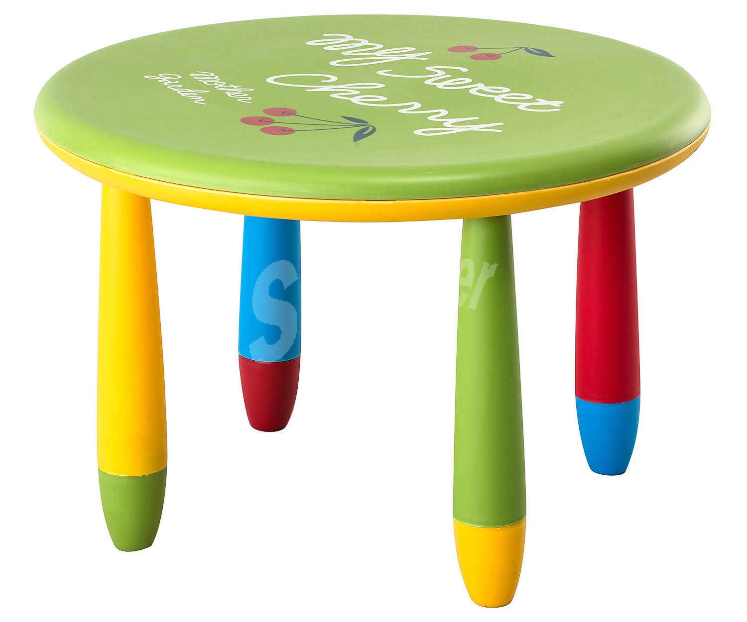 Mesa infantil de colores de 70x47 cm, ideal para jardín y terraza, ikunik