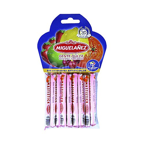 Miguelañez Caramelos blandos mastistick sabor a fresa miguelañez