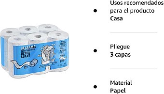 Papel higiénico suave 3 capas La llama