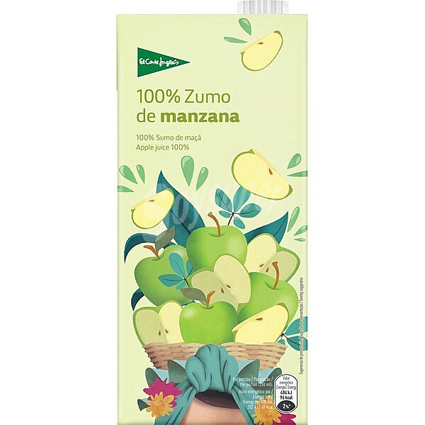 Zumo de manzana 100% a partir de concentrado