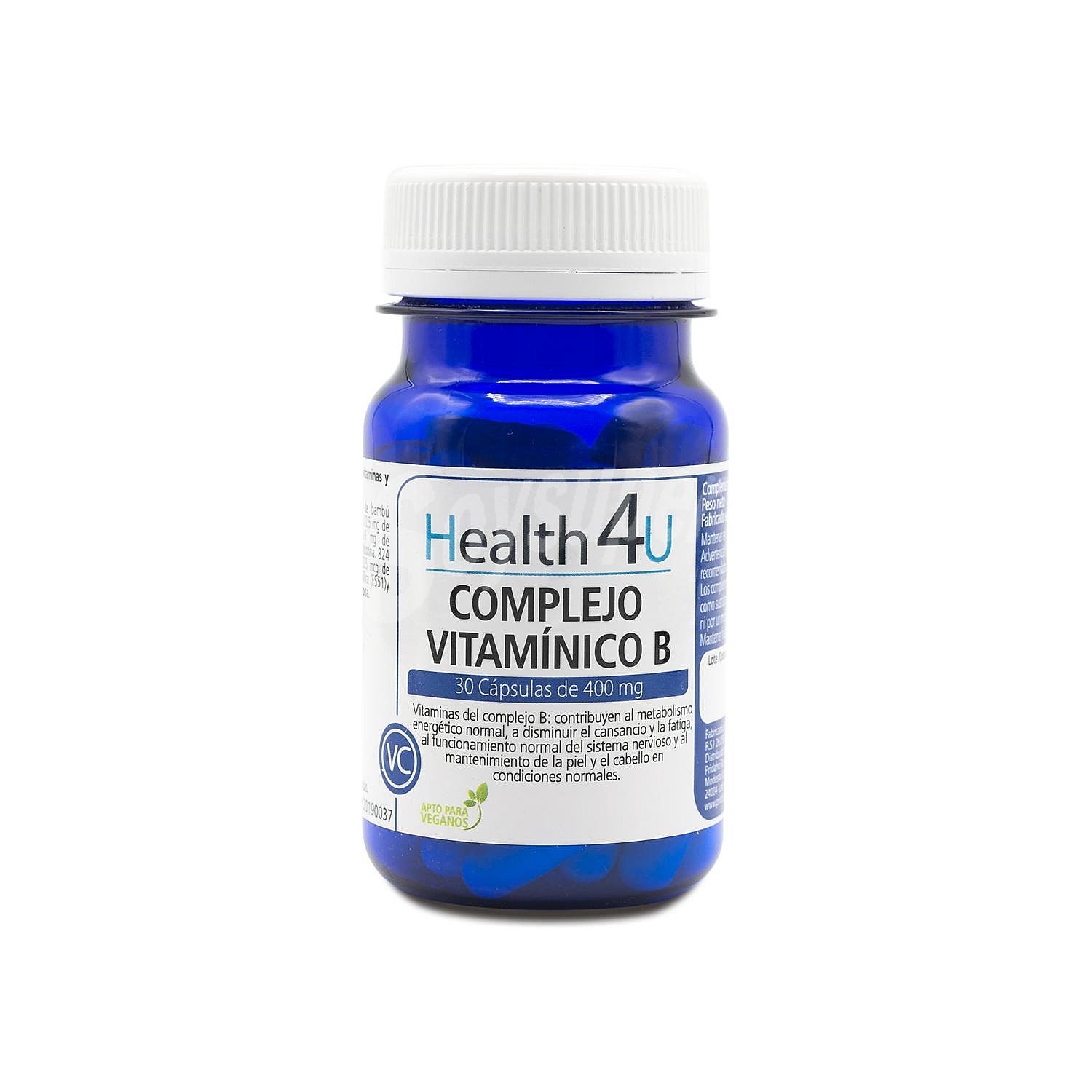 Complemento vitamínico B en cápsulas Health