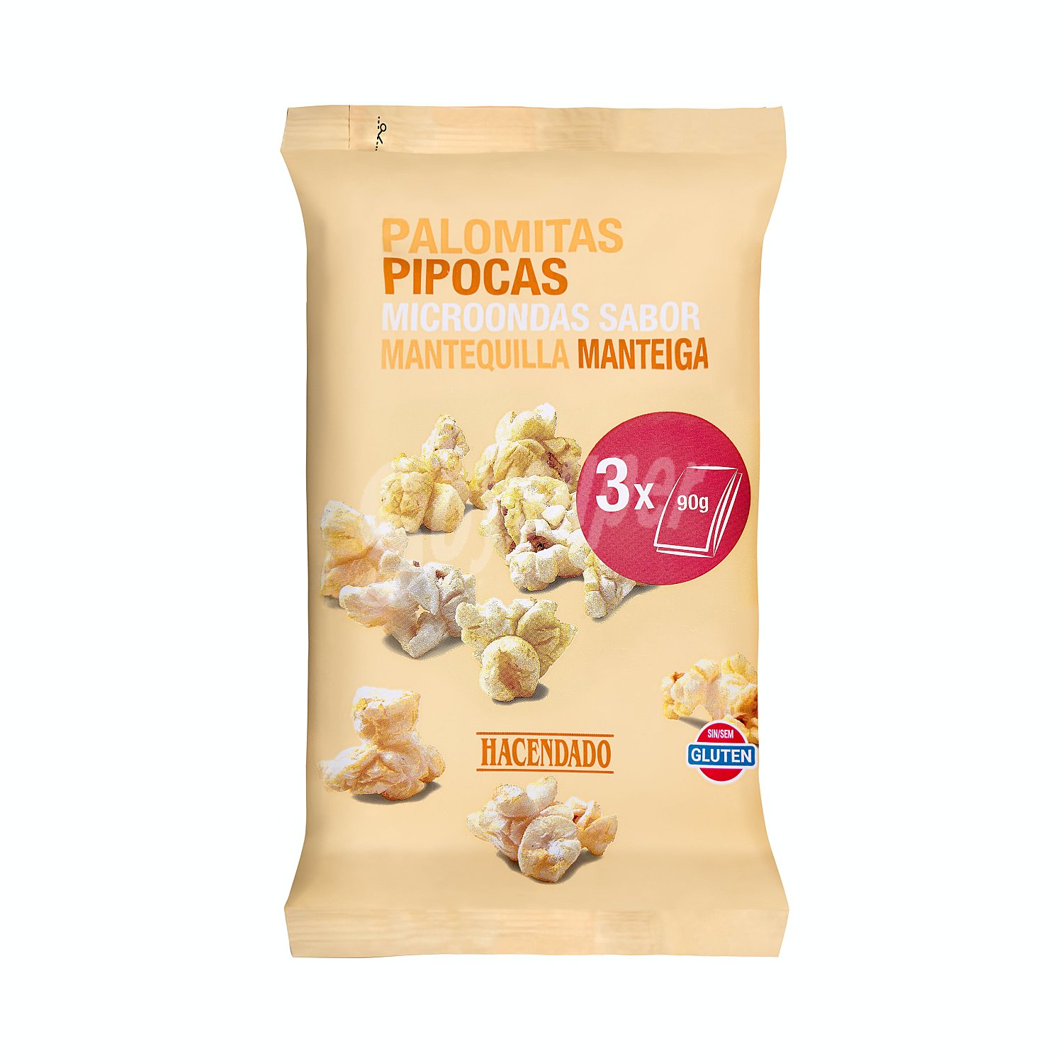 Palomitas con mantequilla para microondas