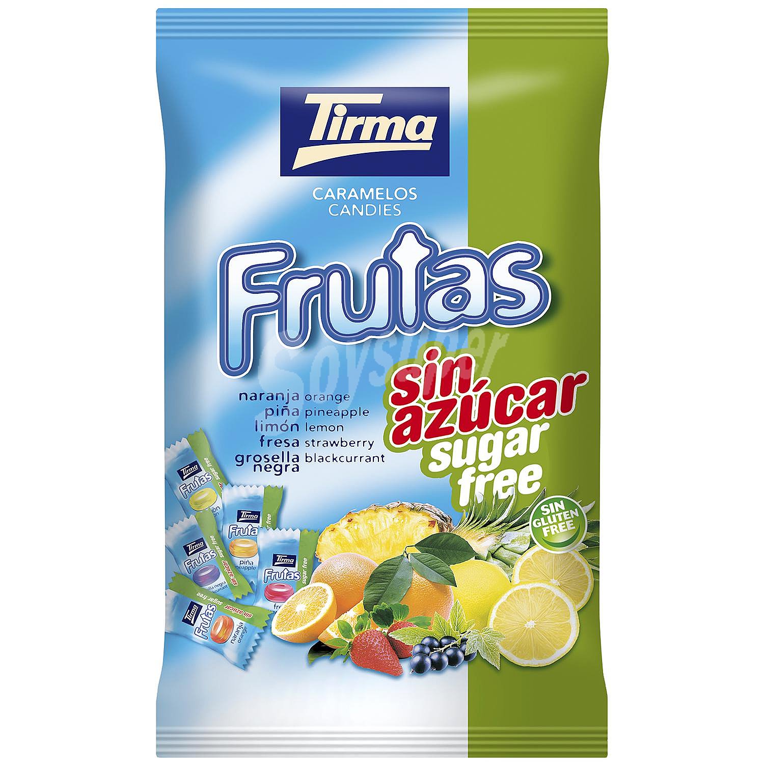 Caramelos de frutas sin azúcar