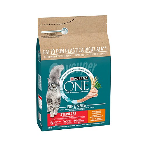 Purina ONE Alimento para gatos esterilizados rico en pollo purina ONE