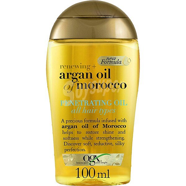 Aceite penetrante para todo tipo de cabello renovador Aceite de Argán de Marruecos