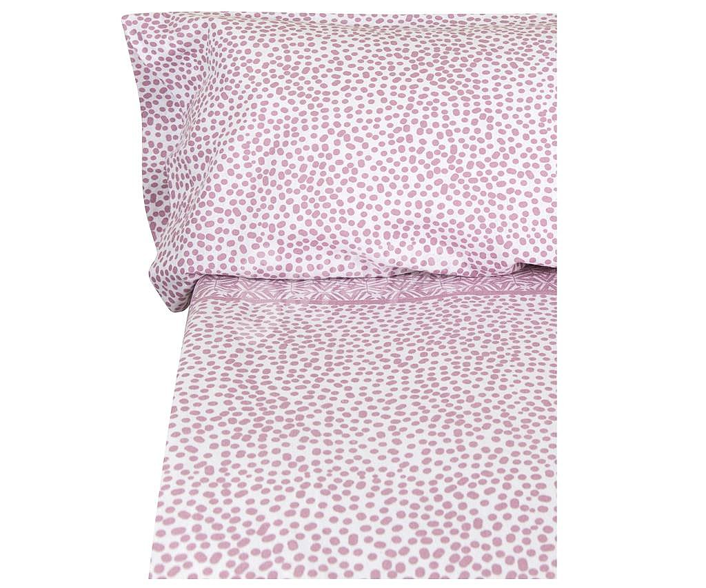 Juego de sábanas de franela 100% algodón color rosa estampado, 105cm alcampo