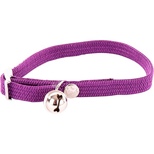 Collar para gatos de nylon elástico color lila medidas 10 mm-30 cm