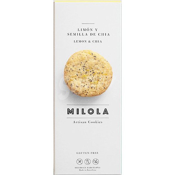 Galletas artesanas de limón y con semillas de chía Sin Gluten