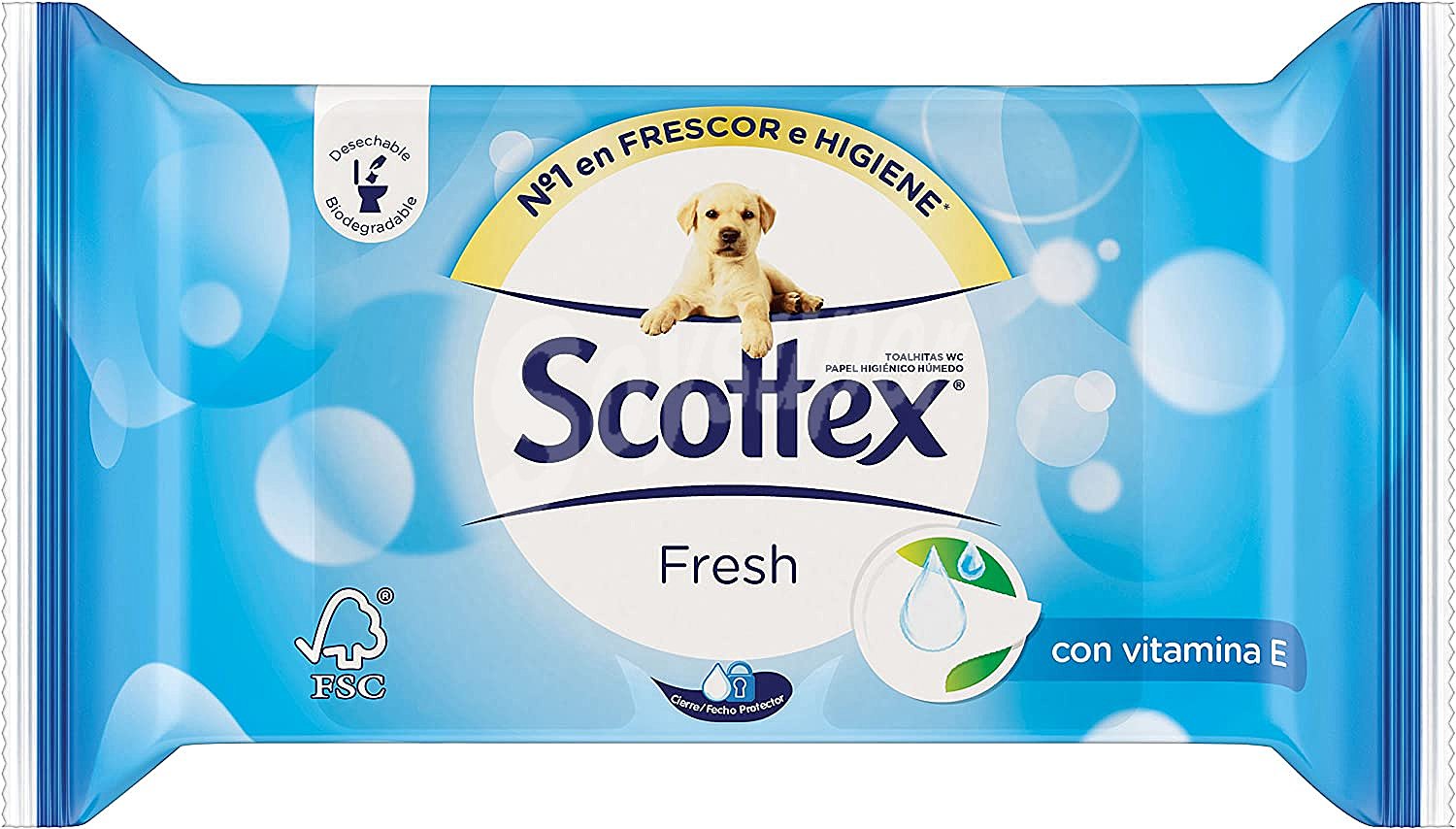 Papel higiénico húmedo scottex, recambio