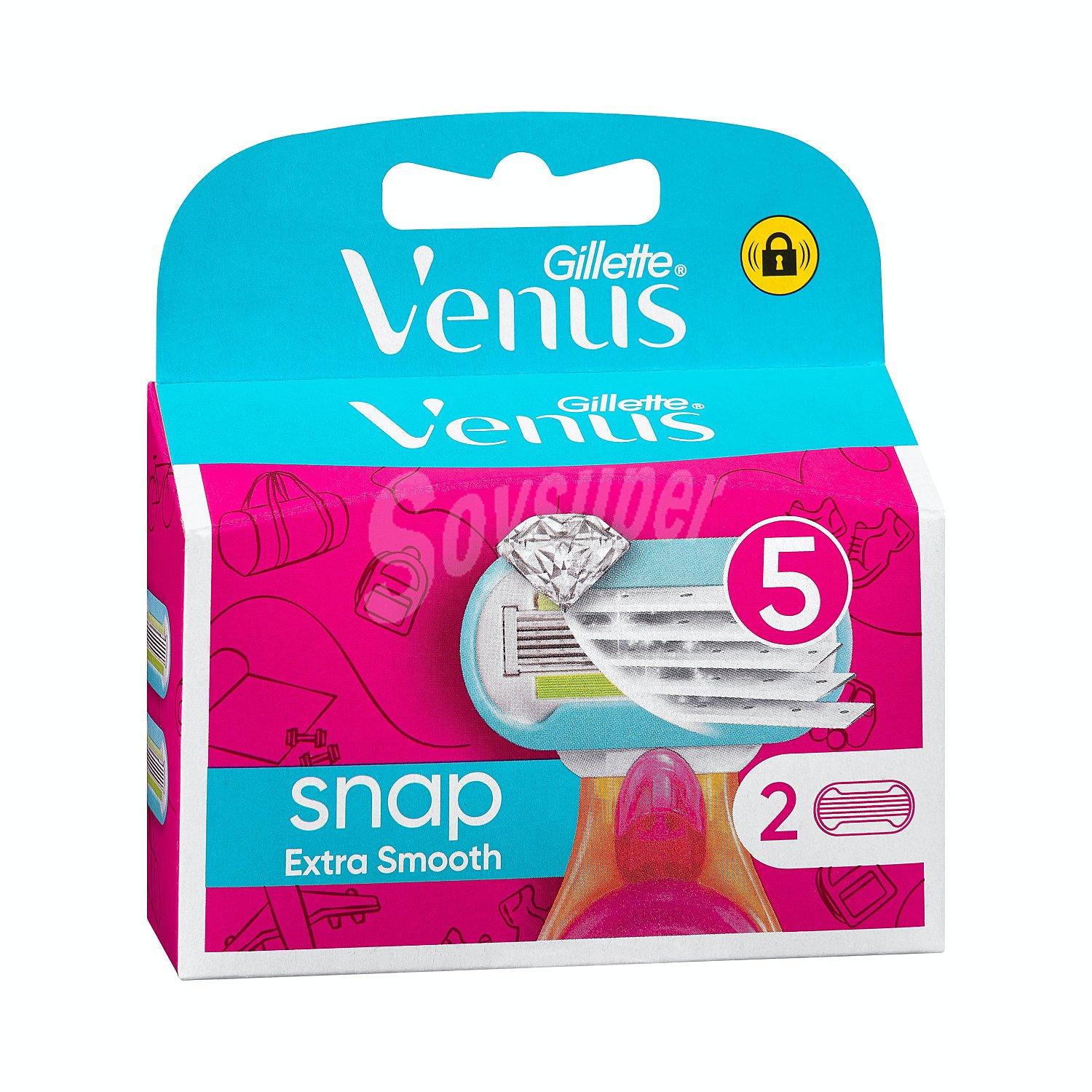 Recambio cargador depilacion mujer snap mini 5 hojas