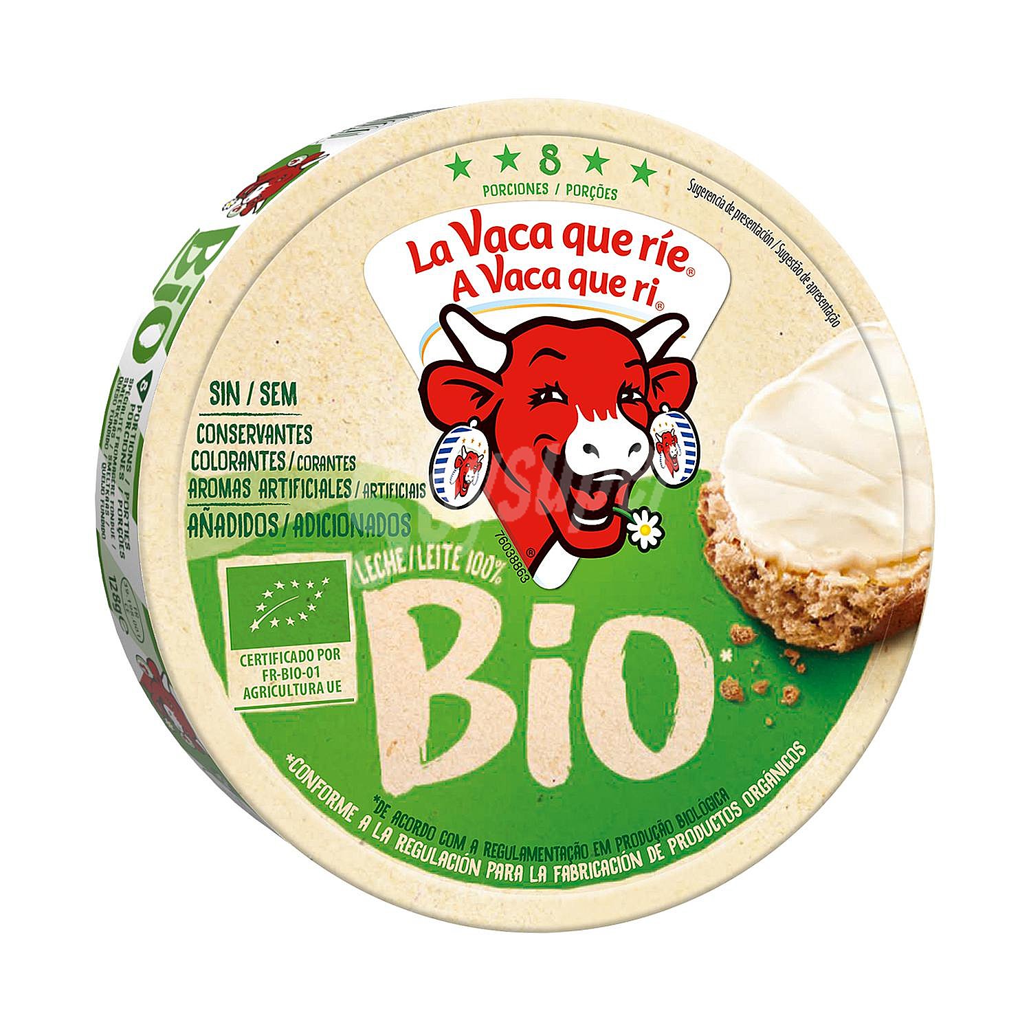 Queso fundido en porciones ecológico La Vaca Que Ríe