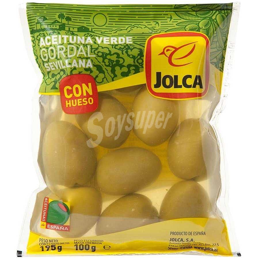 Jolca Aceitunas verdes gordal sevillana selecta con hueso jolca