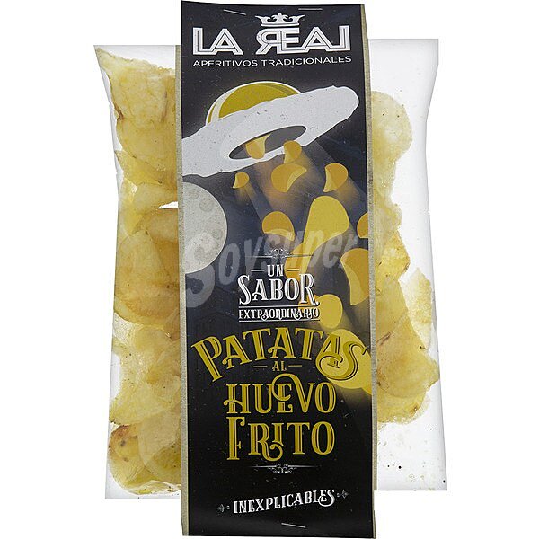 Patatas fritas al huevo frito