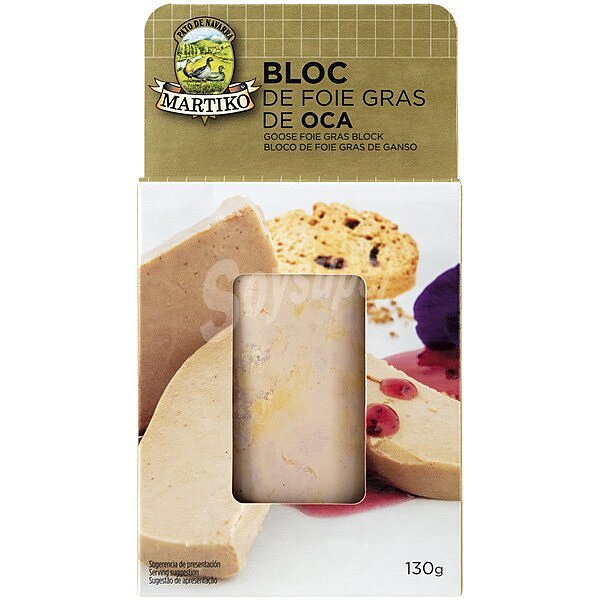 Bloc de foie gras de oca sin gluten