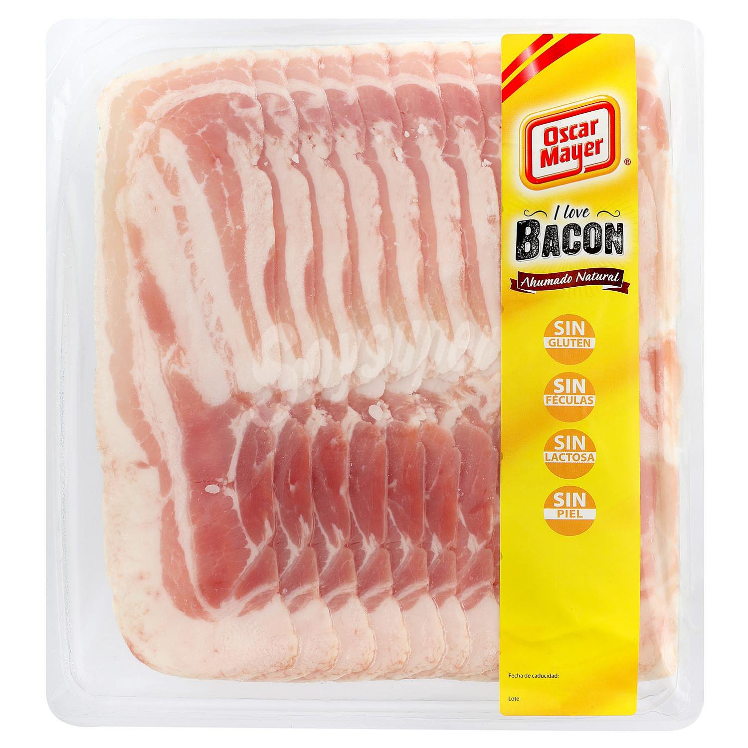 Bacon cocido en lonchas sin gluten y sin lactosa