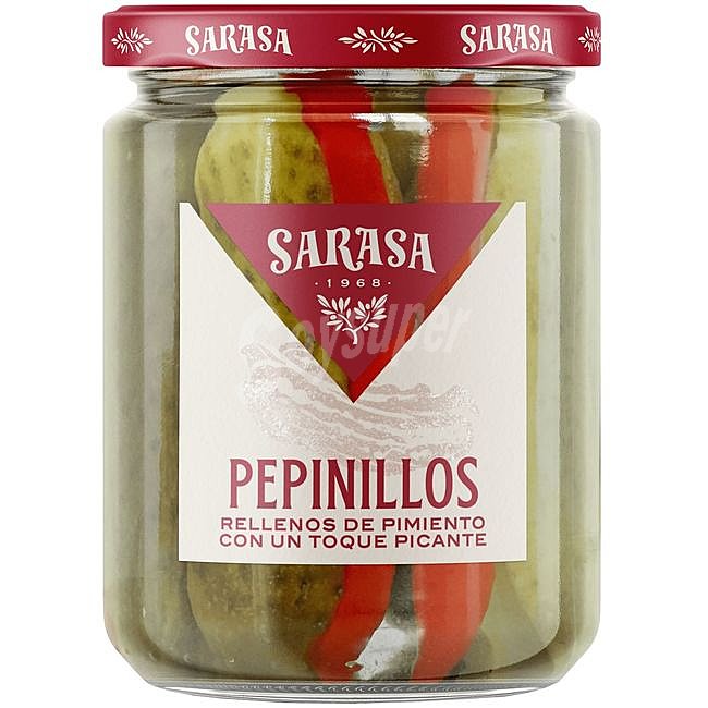 Pepinos rellenos de pimiento