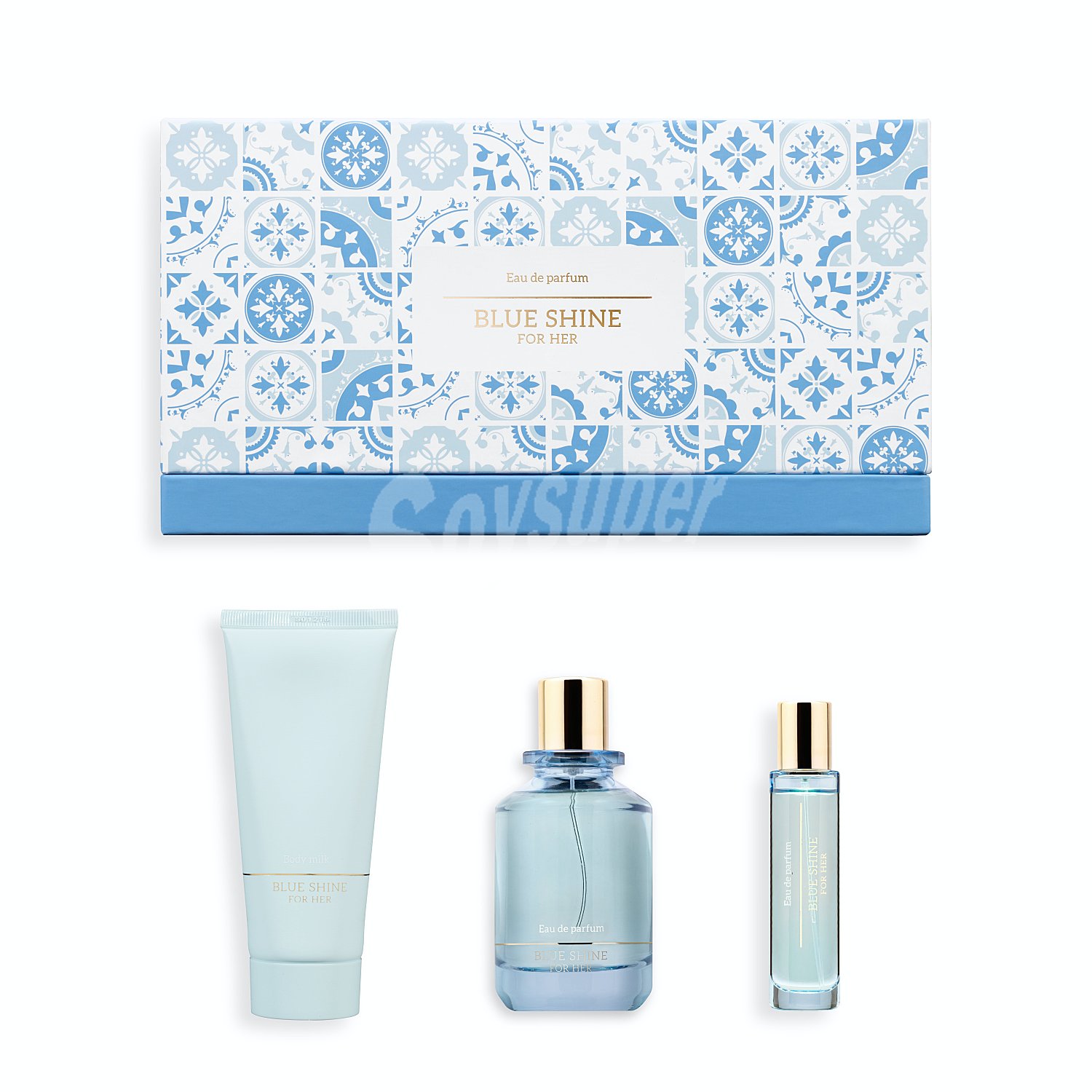 Lote mujer blue eau toilette (vaporizador 100 ml) + eau toilette (vaporizador 20 ml) + loción corporal (bote 100 ml)