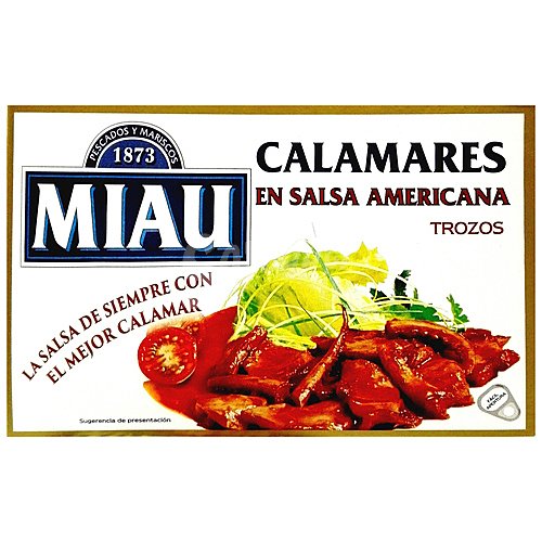 Miau Calamares en salsa americana miau