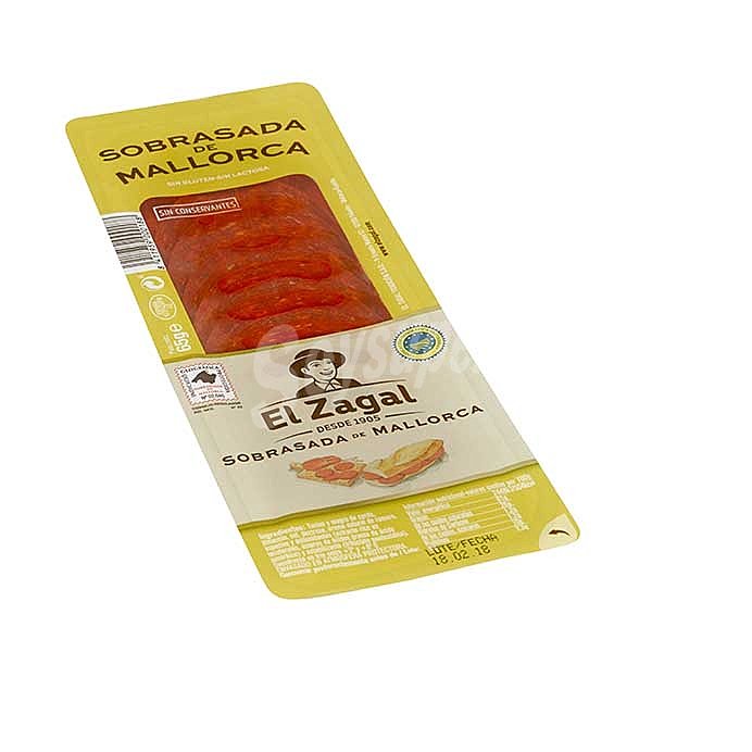 Sobrasada en lonchas de Mallorca IGP sin gluten sin lactosa