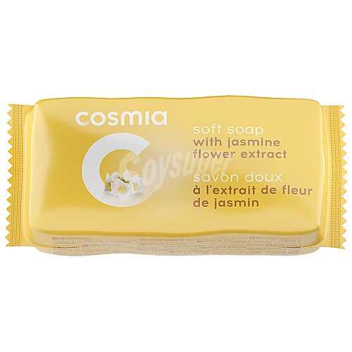 Cosmia Pastilla de jabón de tocador con extracto de flor de jazmín cosmia