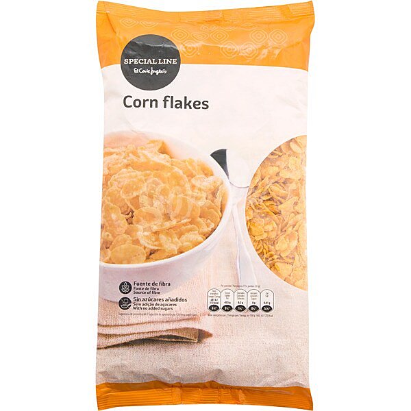 Corn flakes sin azúcares añadidos