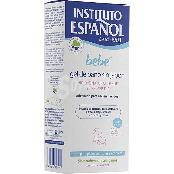 Gel de Baño sin jabón para recién nacidos Instituto Español