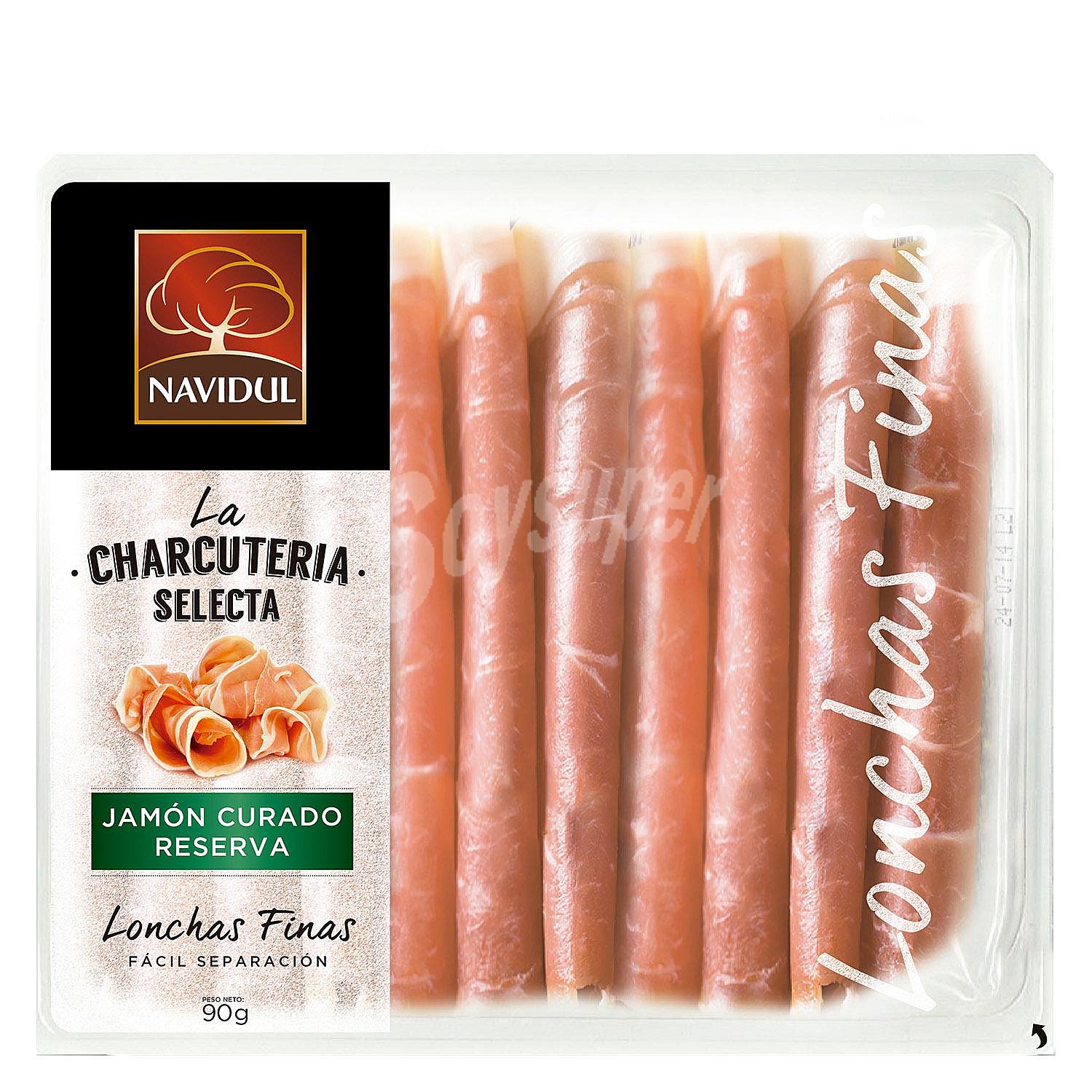 Jamón curado reserva finas lonchas Navidul