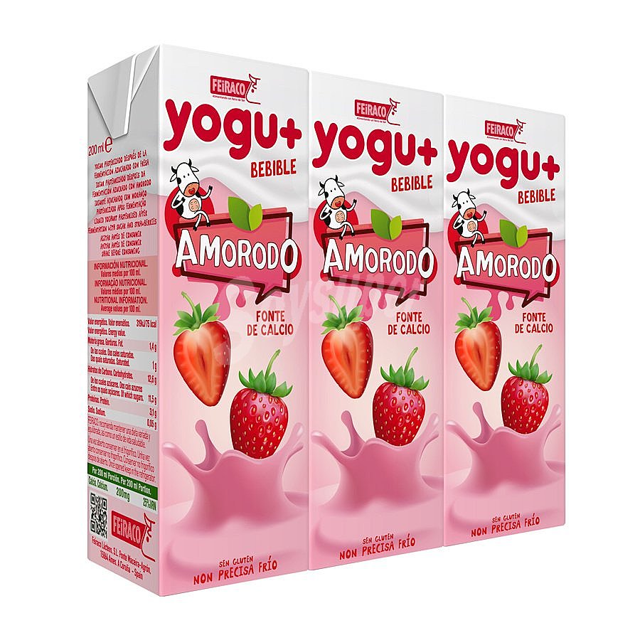 Yogur líquido sabor fresa